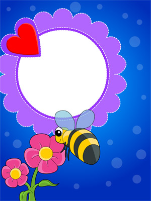 Bee and Flowers
